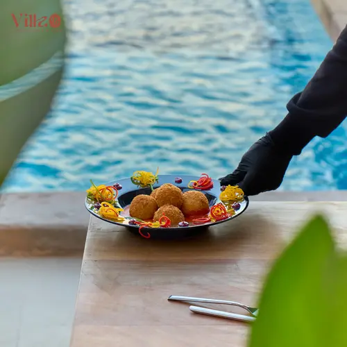 جلسة تصوير احترافية بأسلوب professional photography لمنتجات وأطباق مطعم villa 95