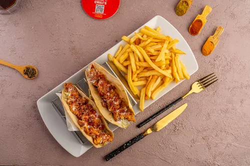 جلسة تصوير احترافية بأسلوب professional photography لمنتجات وأطباق مطعم Chili's